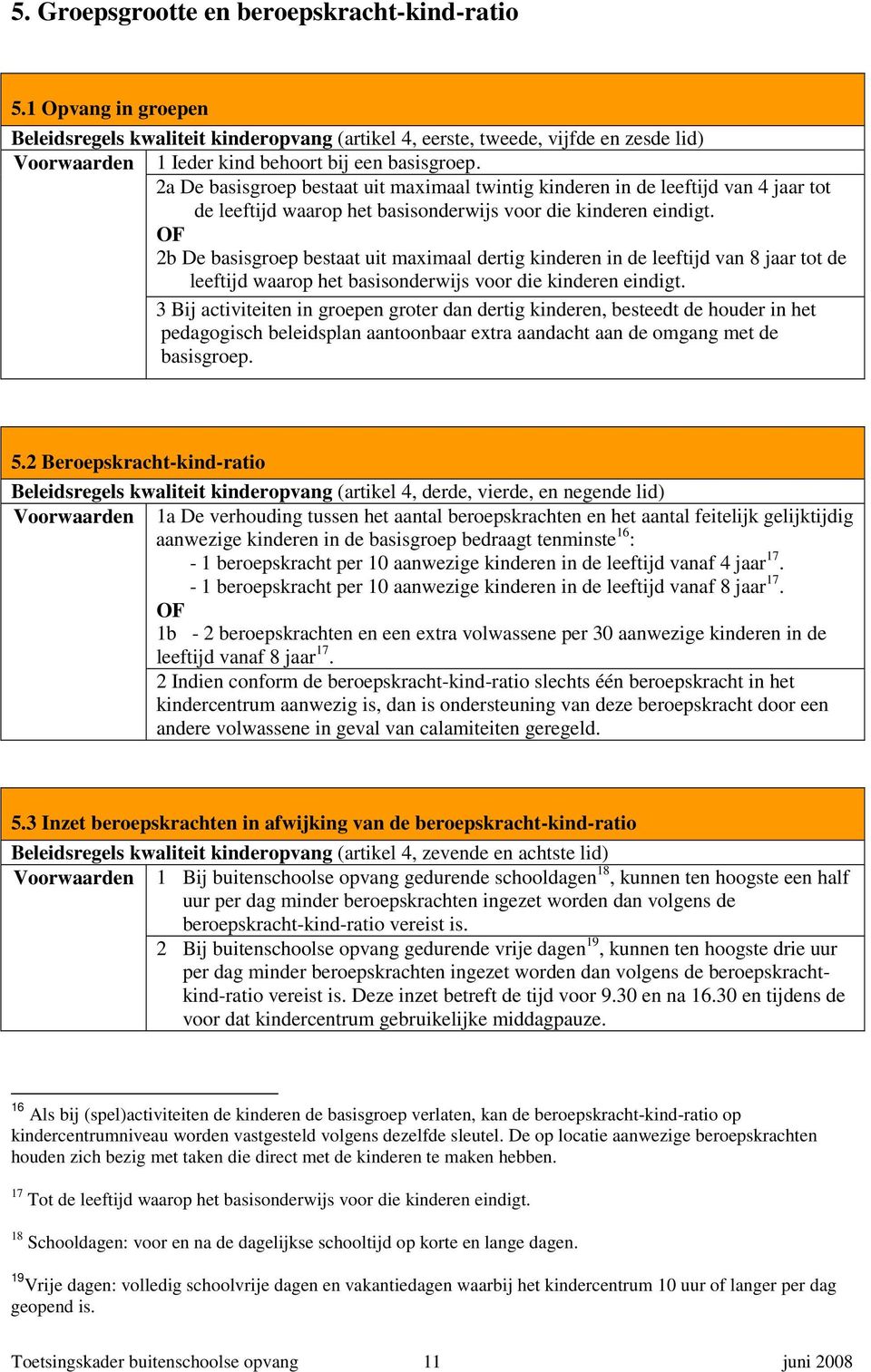2a De basisgroep bestaat uit maximaal twintig kinderen in de leeftijd van 4 jaar tot de leeftijd waarop het basisonderwijs voor die kinderen eindigt.