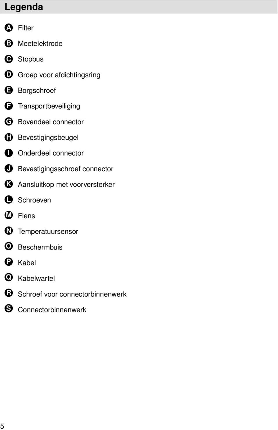 Onderdeel connector Bevestigingsschroef connector Aansluitkop met voorversterker Schroeven