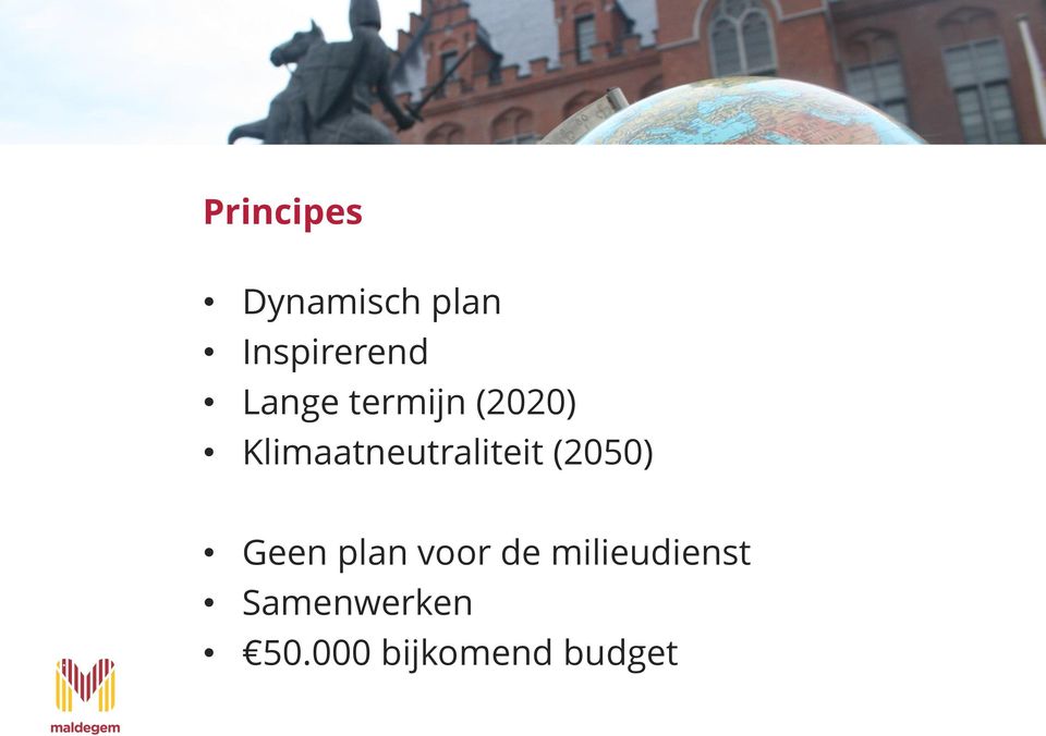 Klimaatneutraliteit (2050) Geen plan