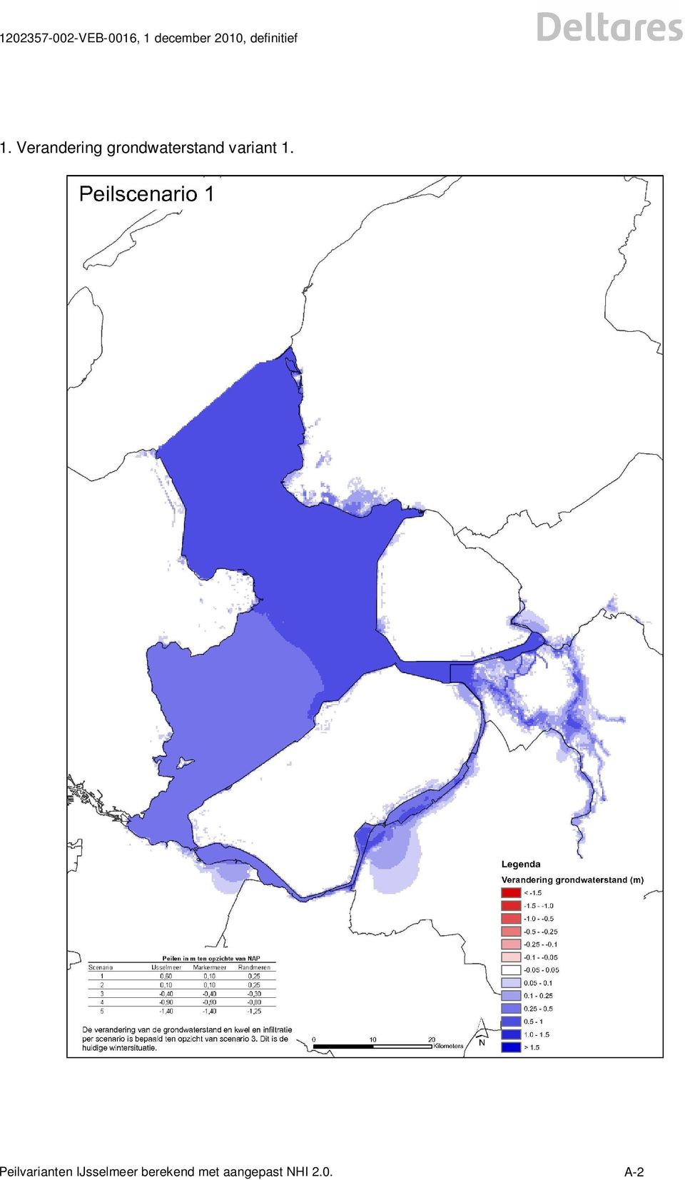 Peilvarianten IJsselmeer