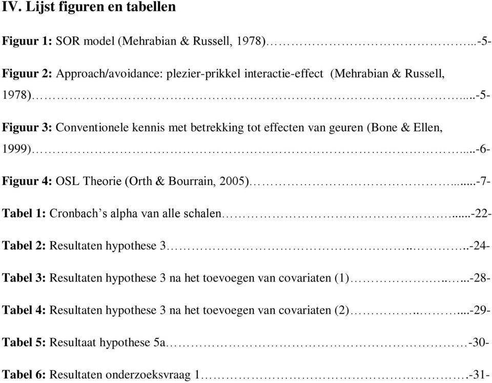 ..-5- Figuur 3: Conventionele kennis met betrekking tot effecten van geuren (Bone & Ellen, 1999)...-6- Figuur 4: OSL Theorie (Orth & Bourrain, 2005).