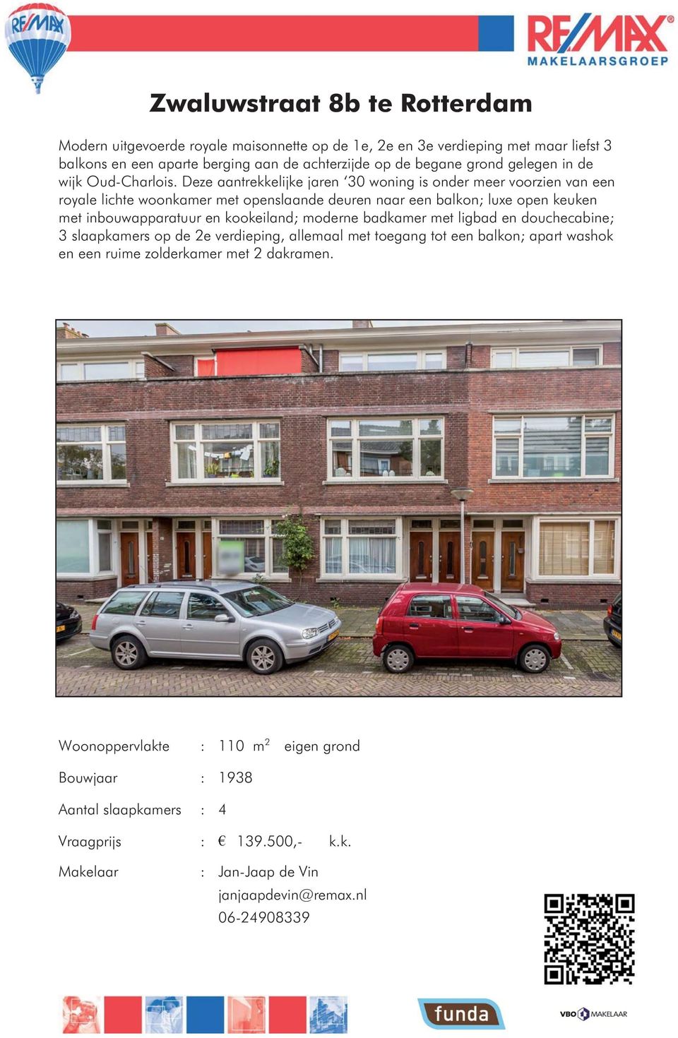 Deze aantrekkelijke jaren 30 woning is onder meer voorzien van een royale lichte woonkamer met openslaande deuren naar een balkon; luxe open keuken met inbouwapparatuur en kookeiland;