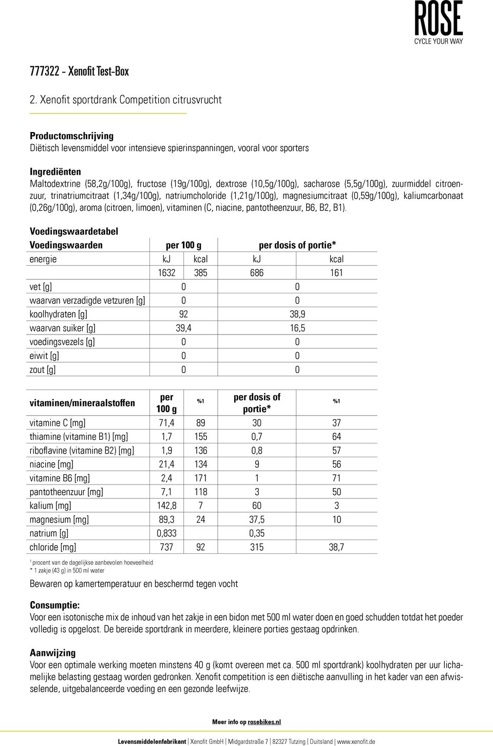 (C, niacine, pantotheenzuur, B6, B2, B).