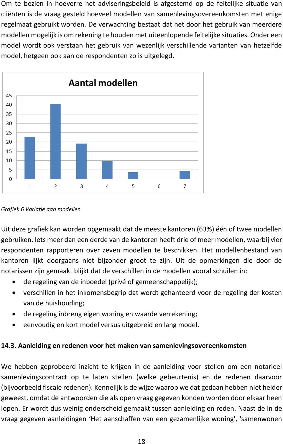 Onder een model wordt ook verstaan het gebruik van wezenlijk verschillende varianten van hetzelfde model, hetgeen ook aan de respondenten zo is uitgelegd.