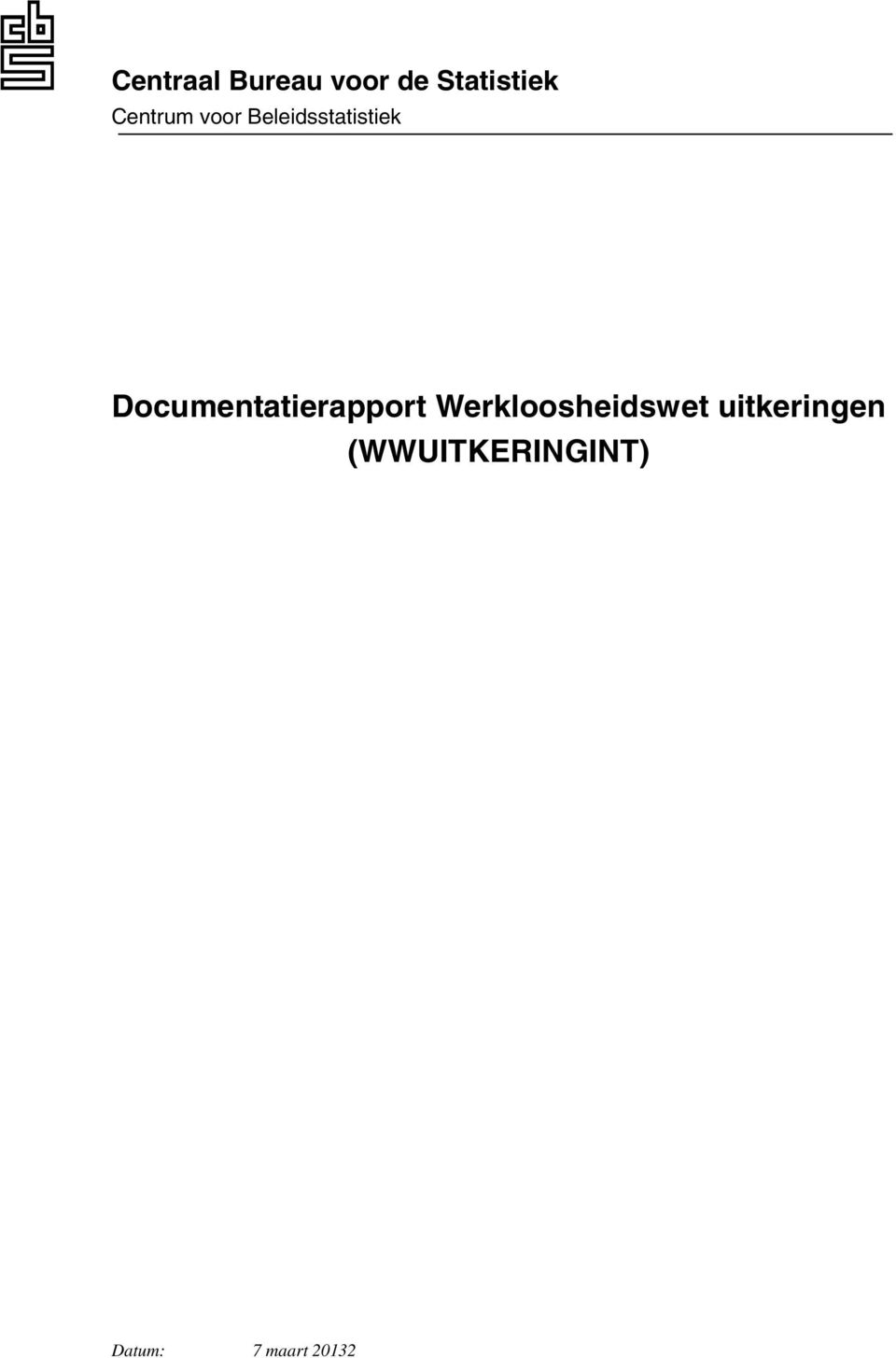 Documentatierapport Werkloosheidswet