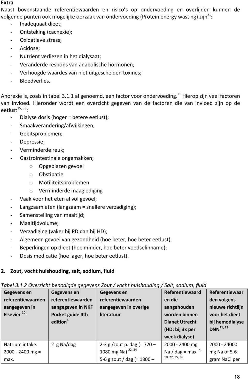 toxines; - Bloedverlies. Anorexie is, zoals in tabel 3.1.1 al genoemd, een factor voor ondervoeding. 21 Hierop zijn veel factoren van invloed.