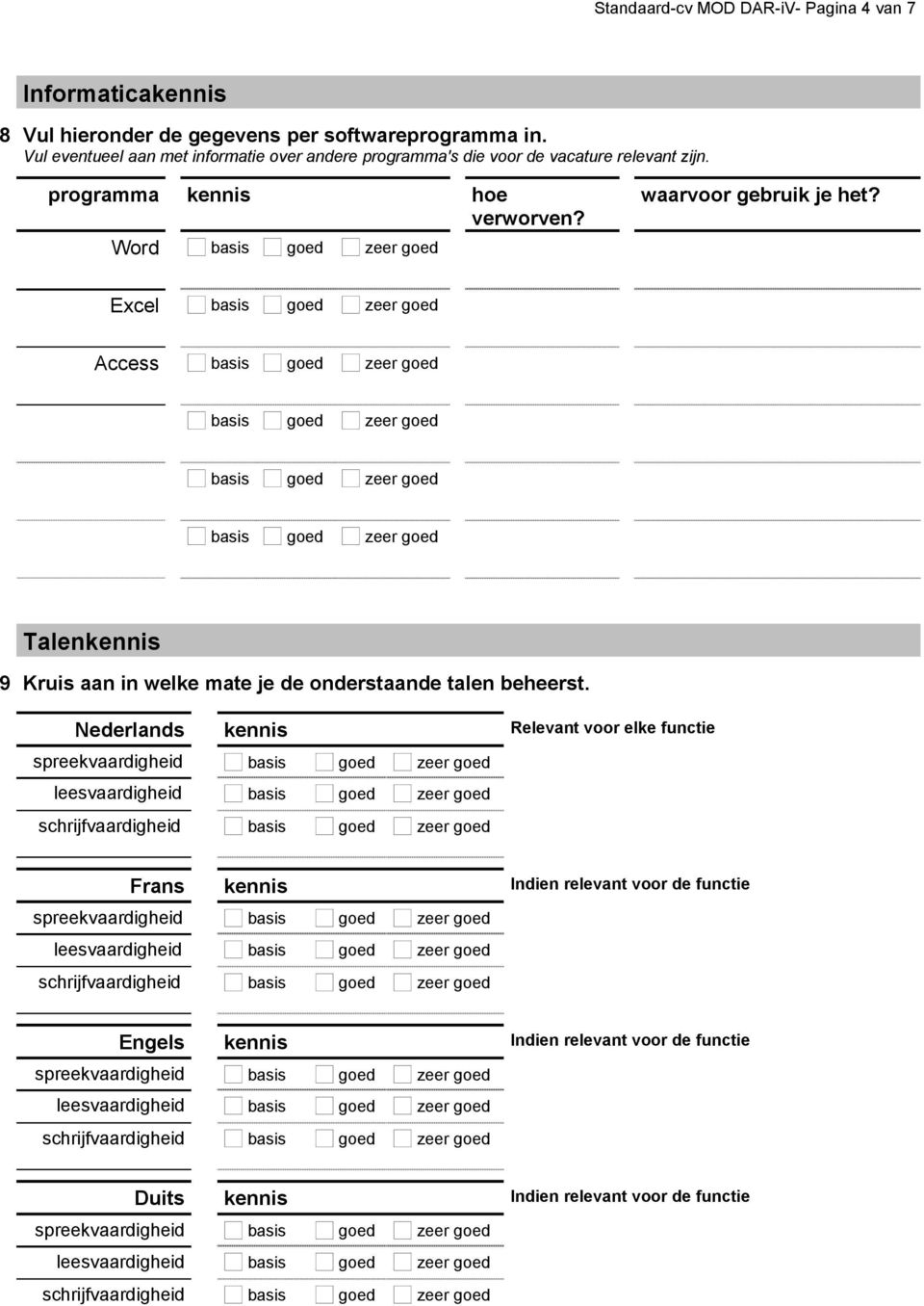 Word basis goed zeer goed waarvoor gebruik je het?