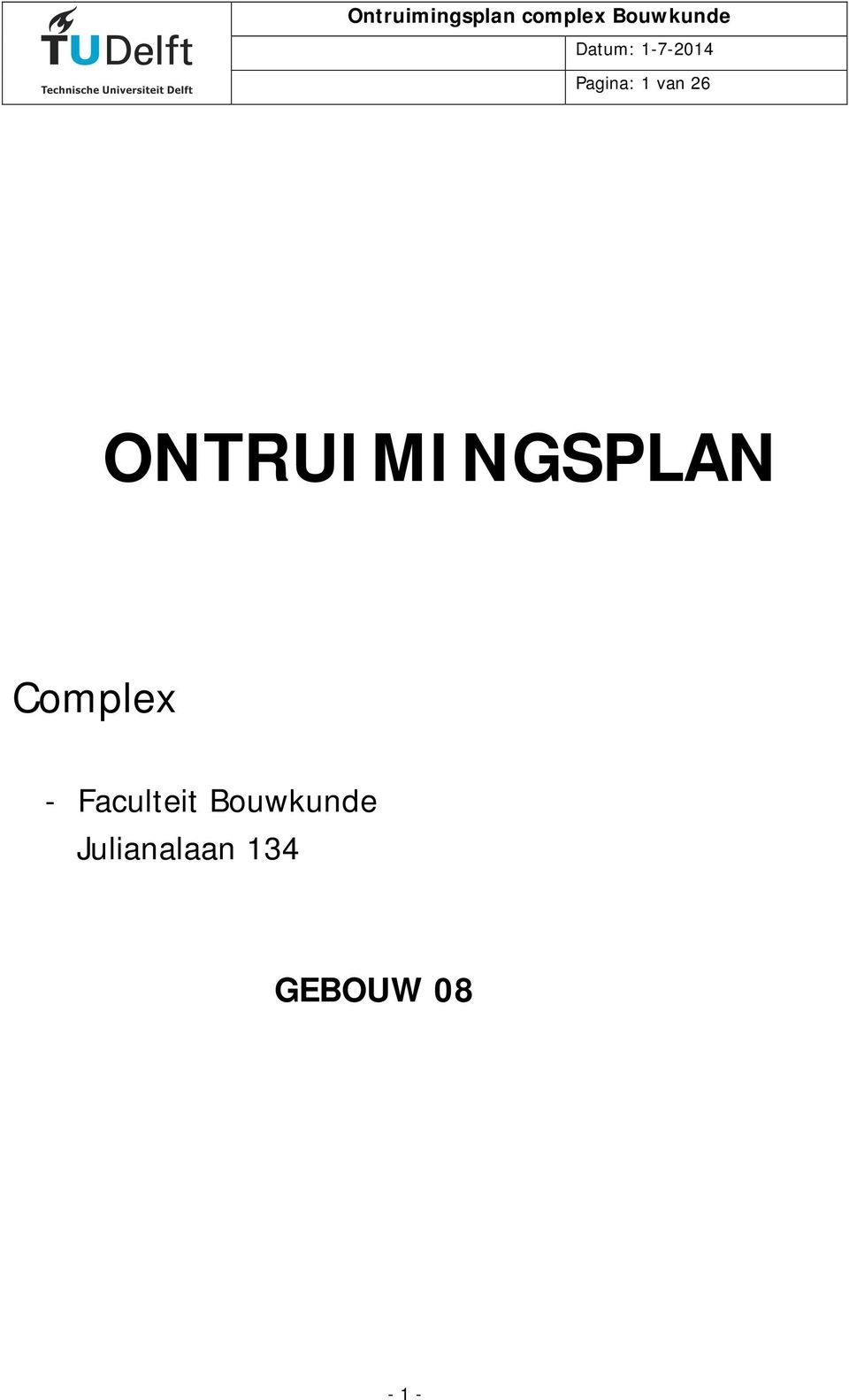 Complex - Faculteit