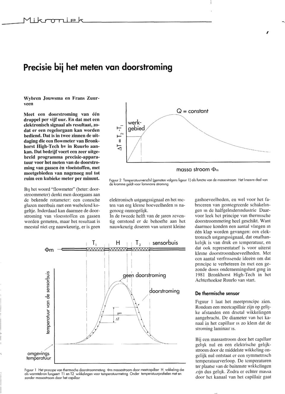 Dat bedrijf voert een zeer uitgebreid programma precisie-apparatuur voor het meten van de doorstroming van gassen èn vloeistoffen, met meetgebieden van nagenoeg nul tot ruim een kubieke meter per