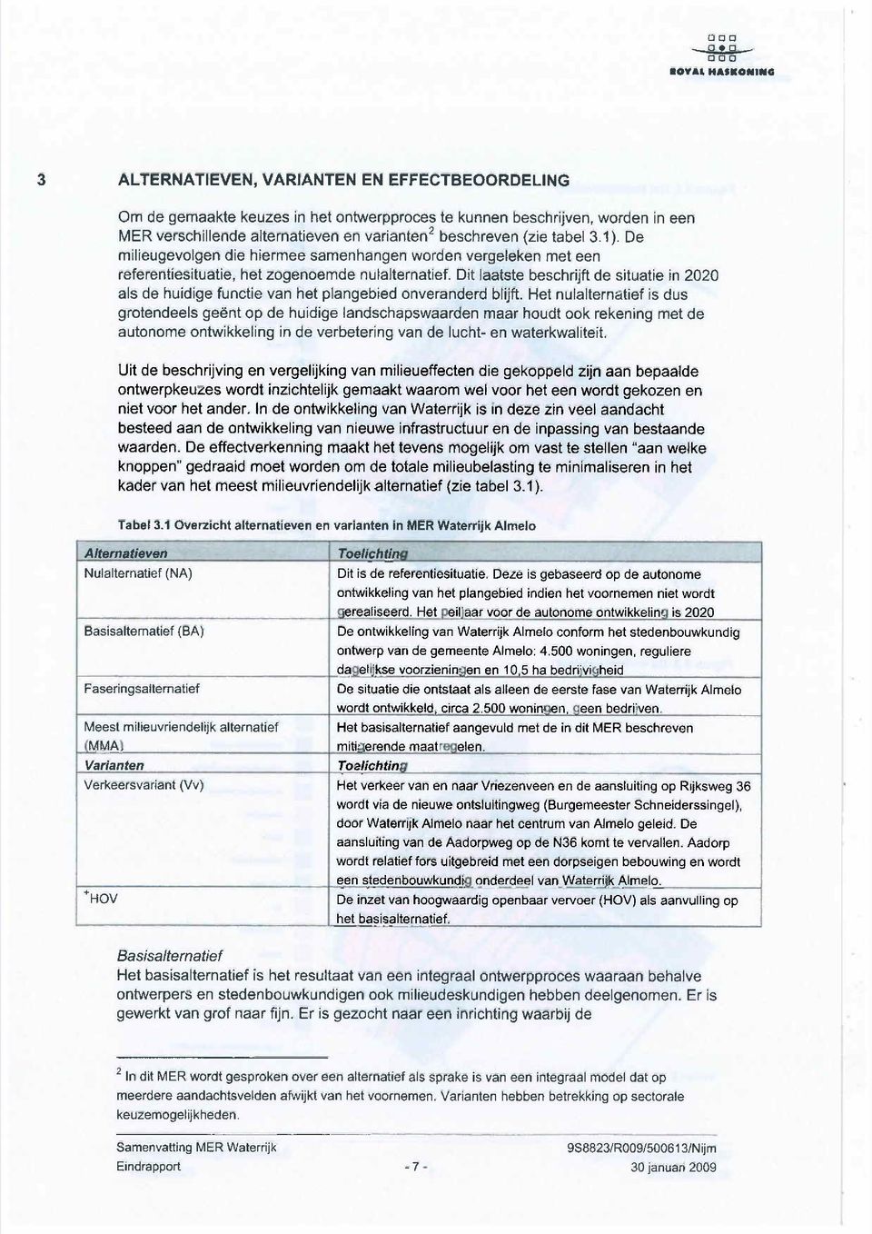 Dit laatste beschrijft de situatie in 2020 als de huidige functie van het plangebied nveranderd blijft.