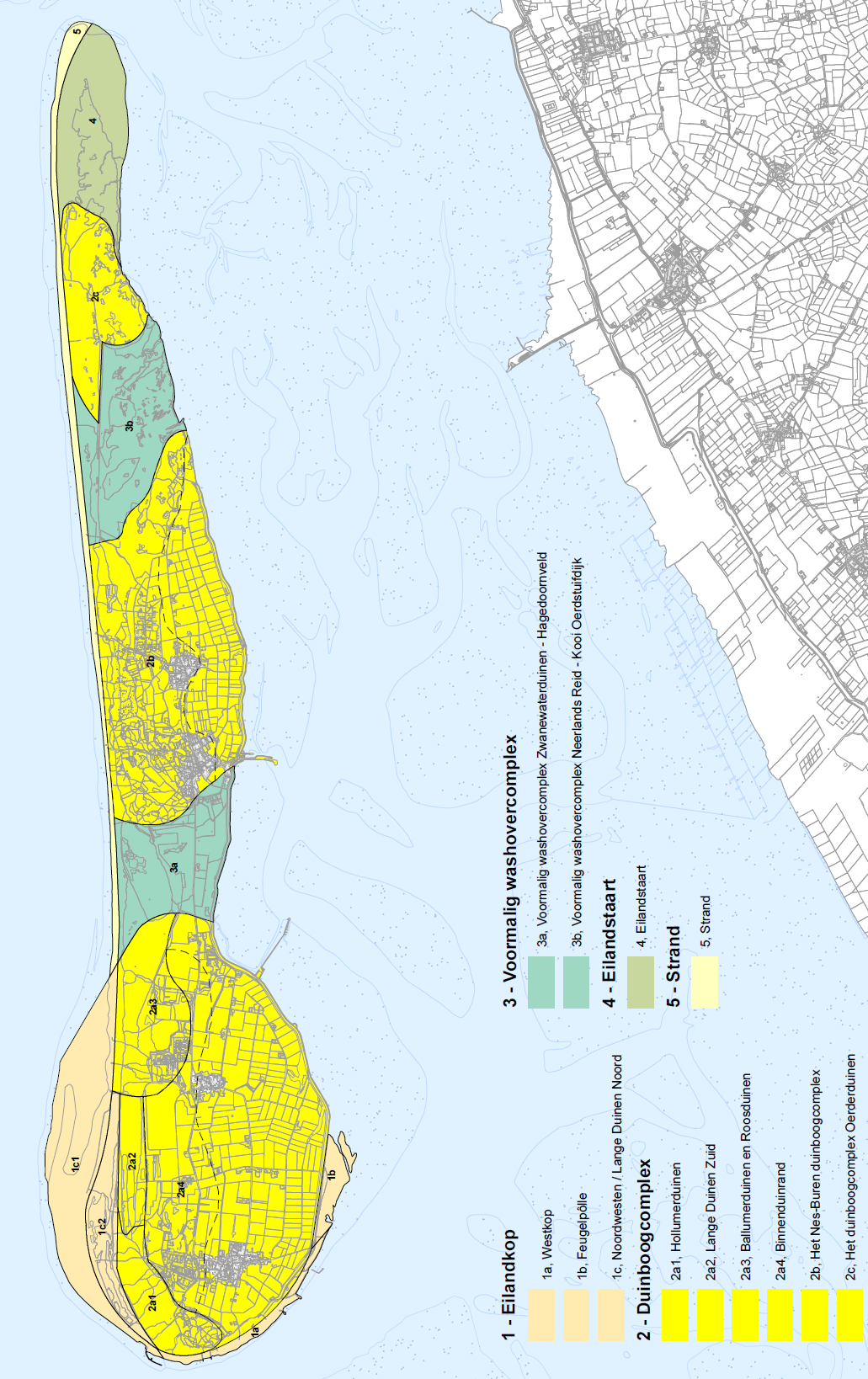 56 Figuur 4.23b: Landschapsecologische gebiedsindeling.