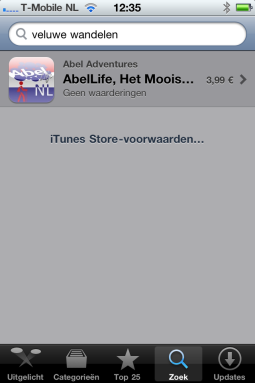 1 Downloaden uit de Appstore Zoek in de Appstore van uw telefoon, ipad of ipod naar de gewenste App. Voor het downloaden druk op het bedrag wat staat vermeld en geef uw Apple ID.