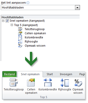 Veelgebruikte opdrachten bij de hand houden De werkbalk Snelle toegang linksboven in het programmavenster van Excel bevat snelkoppelingen naar opdrachten die u vaak gebruikt.