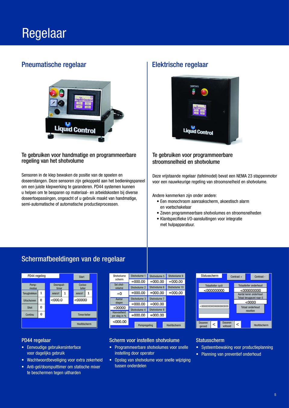 PD44 systemen kunnen u helpen om te besparen op materiaal- en arbeidskosten bij diverse doseertoepassingen, ongeacht of u gebruik maakt van handmatige, semi-automatische of automatische