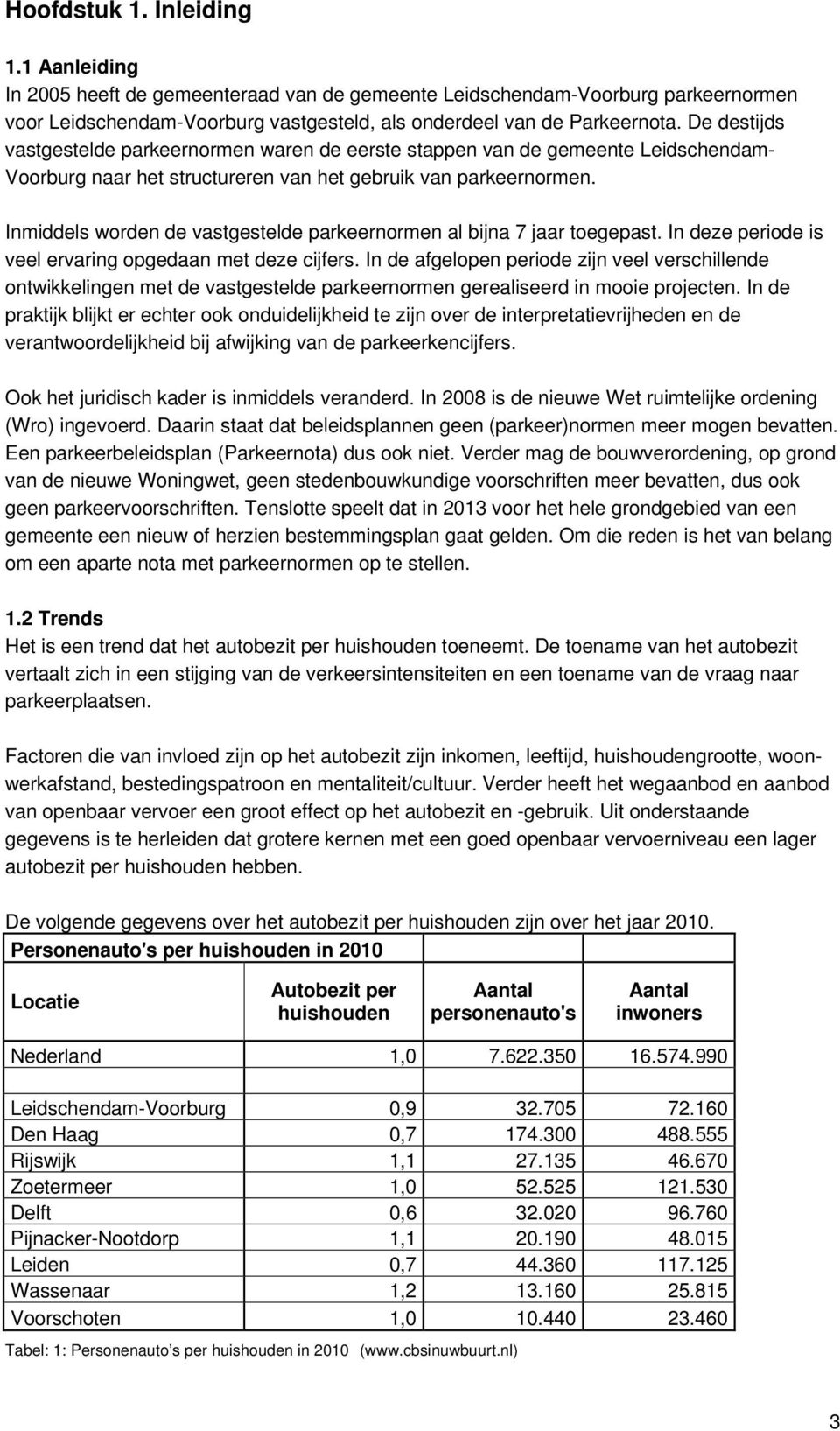 Inmiddels worden de vastgestelde parkeernormen al bijna 7 jaar toegepast. In deze periode is veel ervaring opgedaan met deze cijfers.