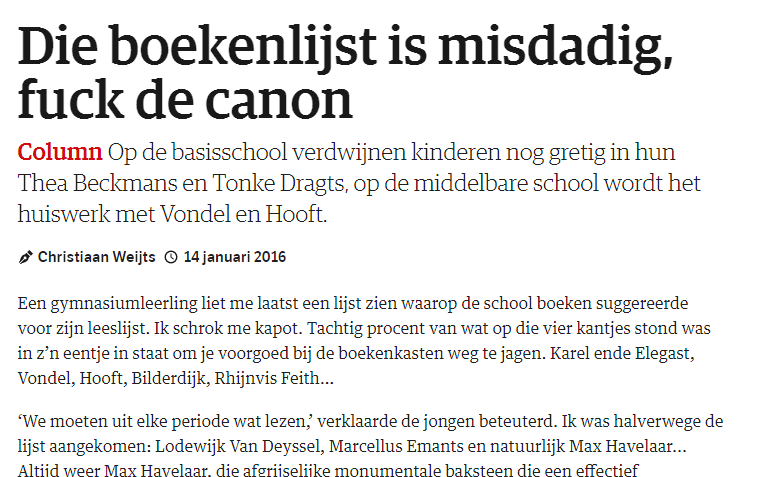 van de tekst centraal Geïntegreerd lezen, schrijven,