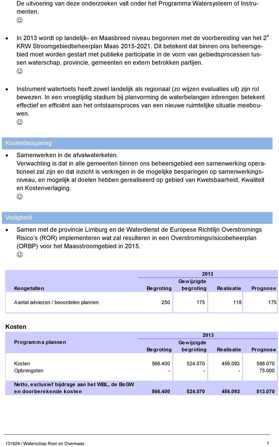 Dit betekent dat binnen ons beheersgebied moet worden gestart met publieke participatie in de vorm van gebiedsprocessen tussen waterschap, provincie, gemeenten en extern betrokken partijen.