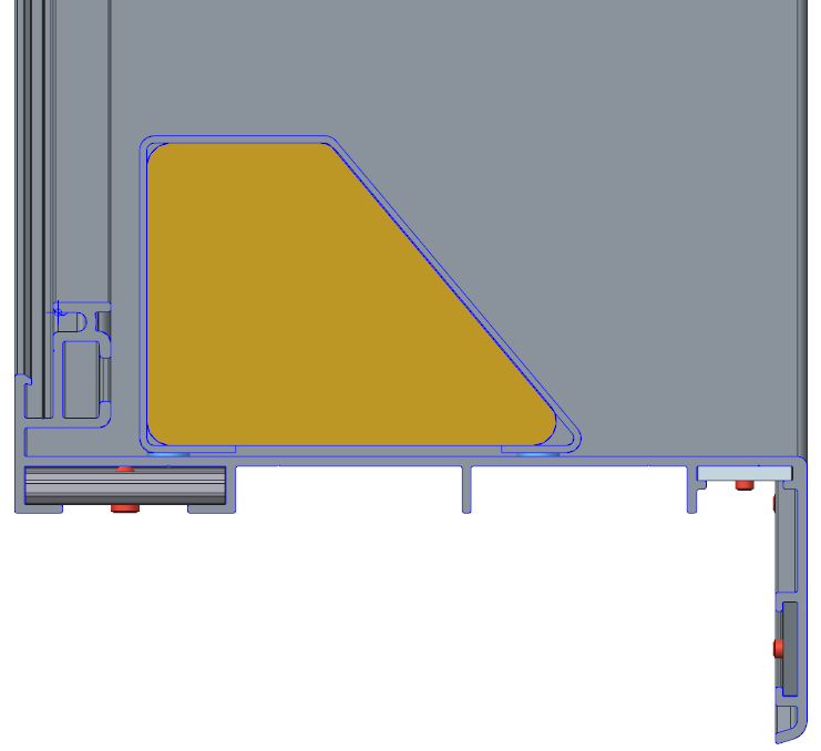 -Stap 17: Vul een acoustic 150 eind profiel (P15235-10) met acoustic rotswol (G0010981).