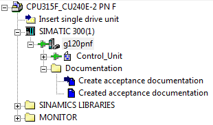 Na deze reset saferty bouwstenen zien de statussen er als onderstand uit. Het overzicht hierboven is de starvoorwaarde om de Sinamics G120 CU240-2 PN F te kunnen starten met M11.