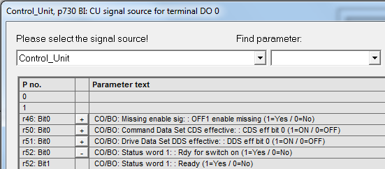 6.2. De digitale uitgangen van de Sinamics G120 CU240x-2 In Inputs/outputs Relay outputs zijn de onderstaande instellingen ter beschikking.