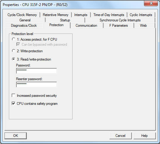 10.3 Safety activeren van een Failsafe CPU in de HW configuratie van Step7 Vrijgave Failsafe in de CPU 315F-2PN/DP in de hardware configuratie: Om de Safety functionaliteit in een Failsafe CPU te