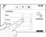 Items verplaatsen Druk op de items die u wilt verplaatsen en houd ze ingedrukt tot de pictogrammen rood worden omkaderd. Verplaats uw vinger naar de gewenste locatie en laat het element los.