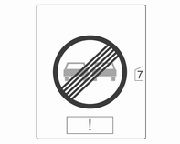 Rijden en bediening 181 Verkeersborden met beperkingen en geen doorgang maximumsnelheid inhaalverbod einde maximumsnelheid einde inhaalverbod Bewegwijzering begin en eind van snelwegen A-wegen