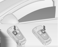 38 Sleutels, portieren en ruiten Kinderbeveiliging voor achterportierruiten Druk de schakelaar z in om de achterste elektrische portierruiten te deactiveren: de LED licht op.