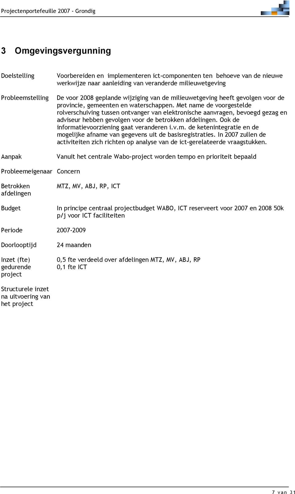 Met name de voorgestelde rolverschuiving tussen ontvanger van elektronische aanvragen, bevoegd gezag en adviseur hebben gevolgen voor de betrokken. Ook de informatievoorziening gaat veranderen i.v.m. de ketenintegratie en de mogelijke afname van gegevens uit de basisregistraties.