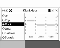 Inleiding 23 Volumeverdeling voor - achter instellen Volumeverdeling rechts - links instellen Het geluid voor een muziekstijl optimaliseren Selecteer Fader. Stel de gewenste waarde in.