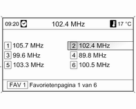 Radio 31 CD 400 / CD 400plus: Let op Het huidige station wordt gemarkeerd door i. Elk frequentiebereik heeft 2 autostorelijsten (AS 1, AS 2), waarin elk 6 zenders kunnen worden opgeslagen.
