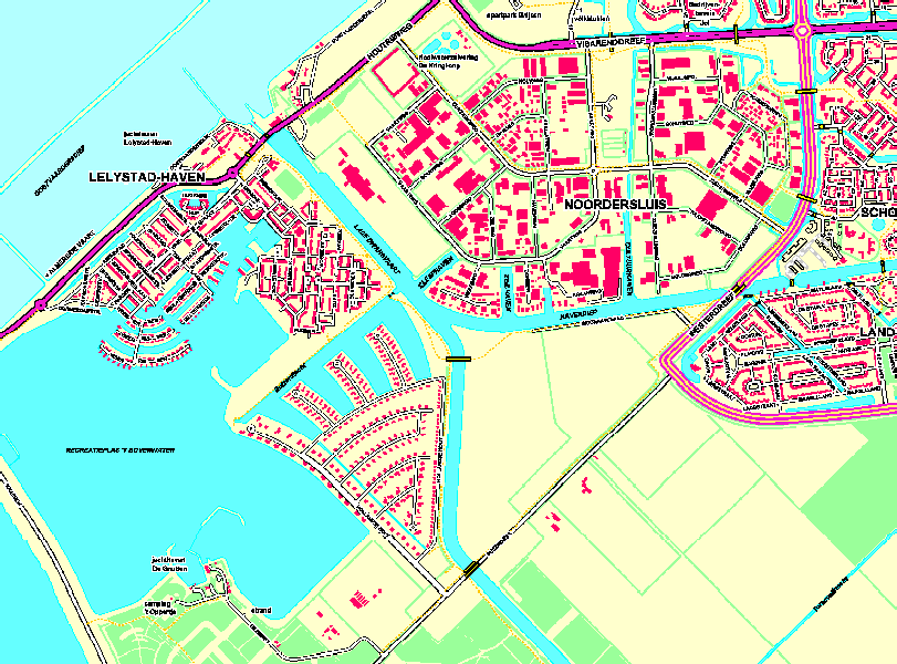 Bijlage 2: kaarten (Zuidwest-Lelystad) 1. Jachthaven Lelystad-Haven 2. Jachthaven Liberty Maritime International 3. Woongebied Landstrekenwijk 4.
