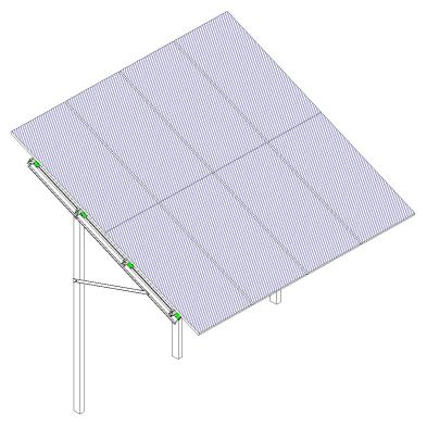 VI. Bevestigingsframes voor platte daken: 150111-R Bevestigingsframe voor plat dak Modules verticaal 150121-R Bevestigingsframe voor plat dak Modules horizontaal 150211-R Suncatcher systeem Modules