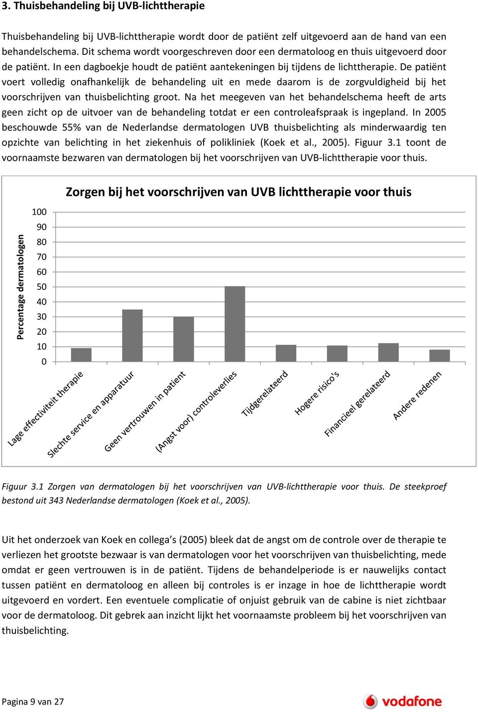 De patiënt voert volledig onafhankelijk de behandeling uit en mede daarom is de zorgvuldigheid bij het voorschrijven van thuisbelichting groot.