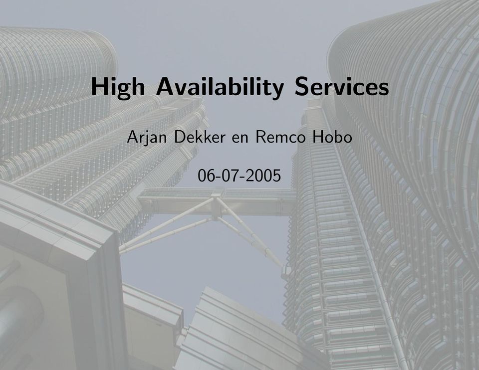 Services Arjan