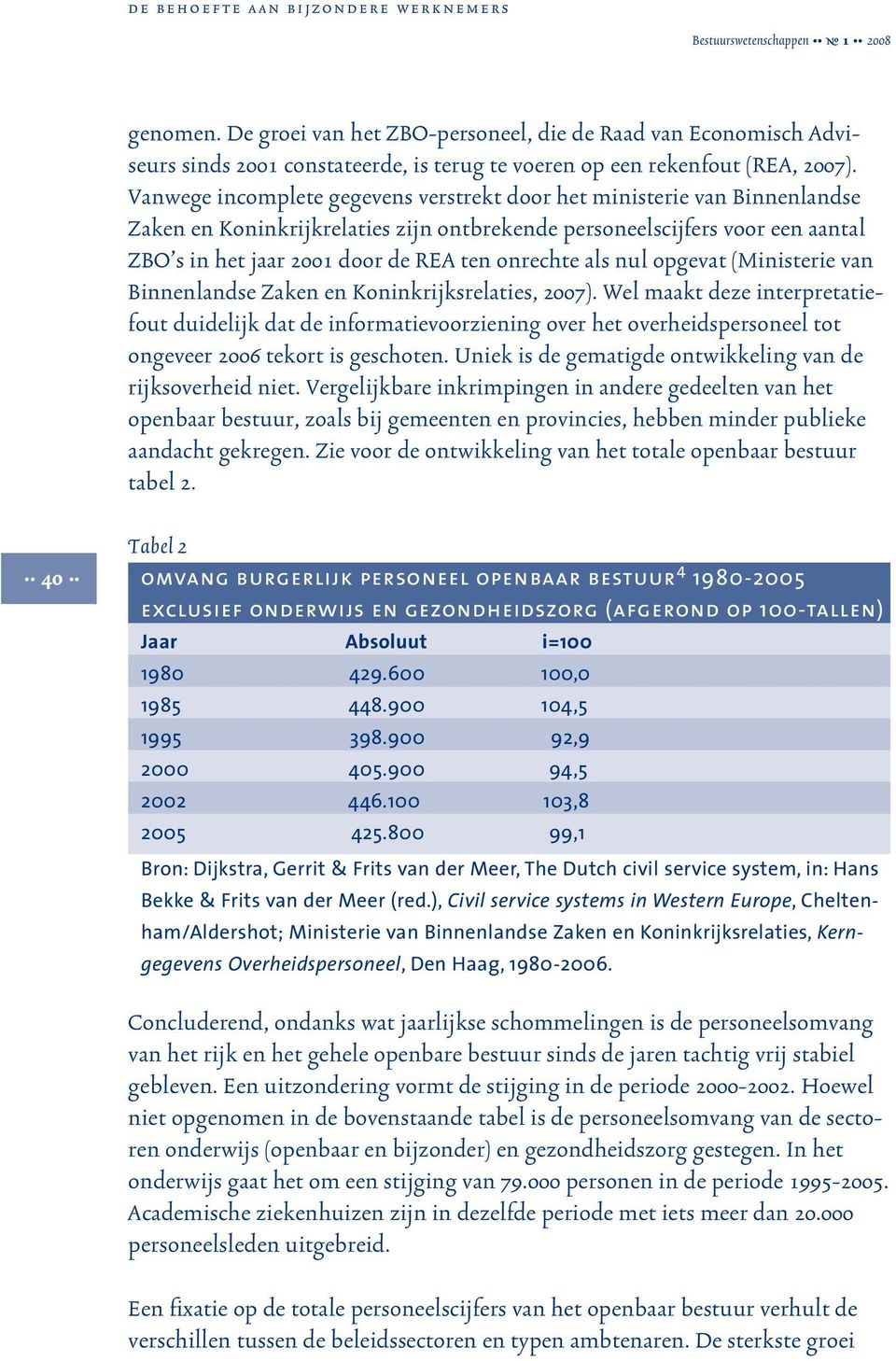 onrechte als nul opgevat (Ministerie van Binnenlandse Zaken en Koninkrijksrelaties, 2007).