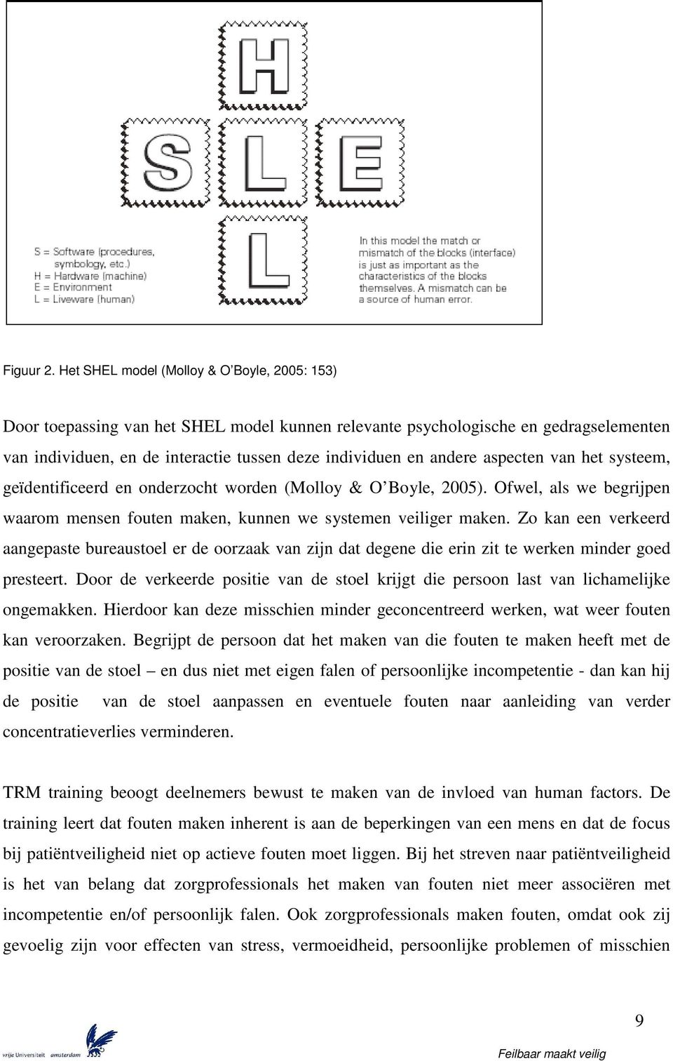 aspecten van het systeem, geïdentificeerd en onderzocht worden (Molloy & O Boyle, 2005). Ofwel, als we begrijpen waarom mensen fouten maken, kunnen we systemen veiliger maken.