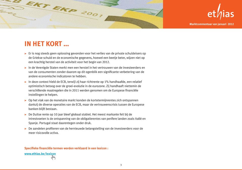 van de activiteit voor het begin van 2012.