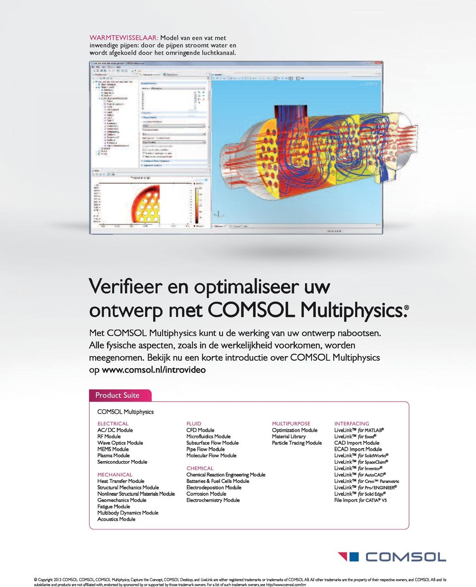 luchtkanaal. timaliseeer uw COMSOL Multiphyssics.