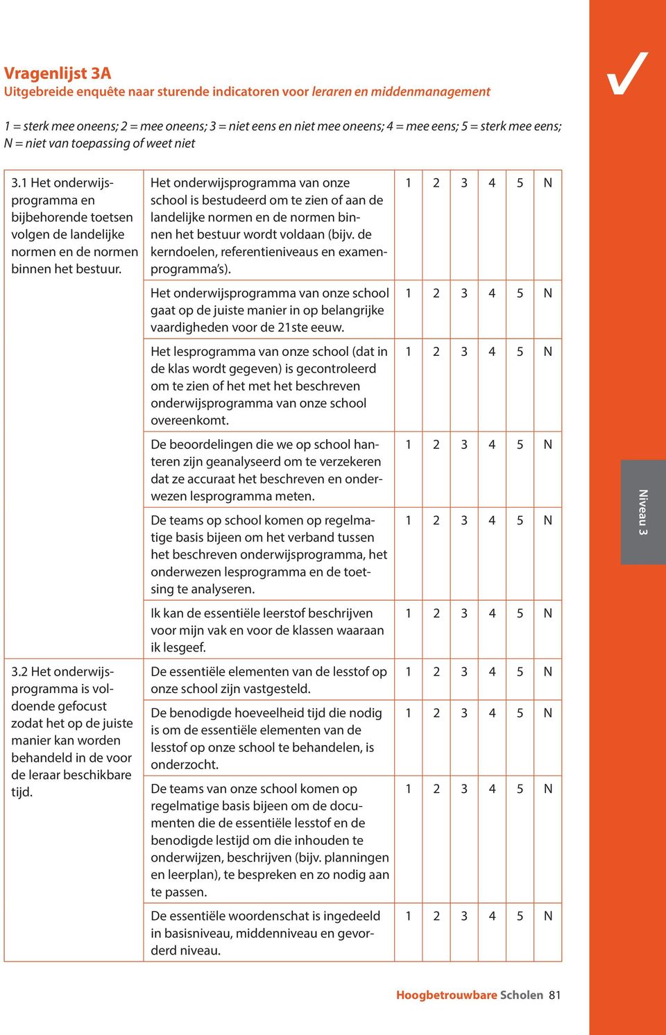 Het onderwijsprogramma van onze school is bestudeerd om te zien of aan de landelijke normen en de normen binnen het bestuur wordt voldaan (bijv. de kerndoelen, referentieniveaus en examenprogramma s).