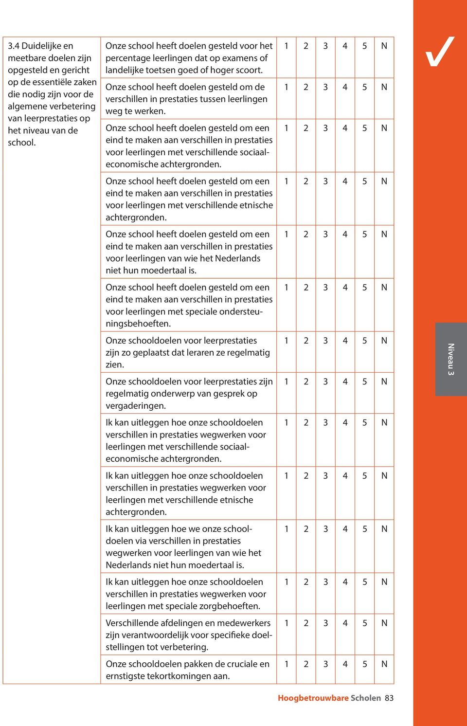 Onze school heeft doelen gesteld om de verschillen in prestaties tussen leerlingen weg te werken.