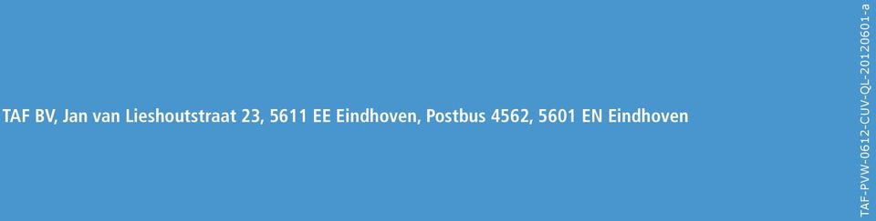 Eindhoven, Postbus 4562,