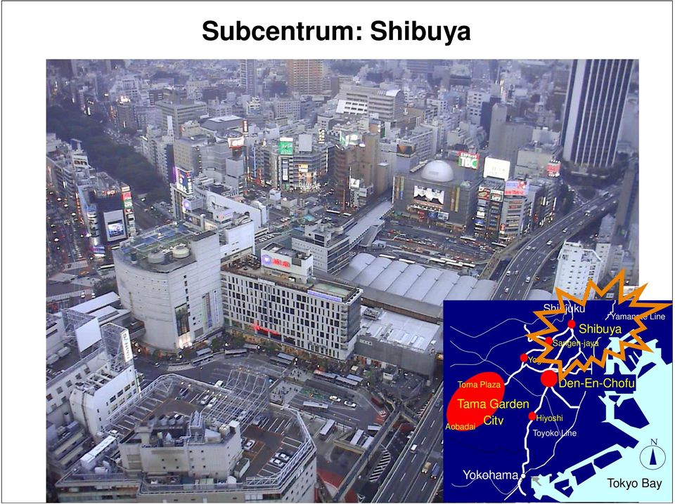 jp> Shinjuku Yoga Sangen-jaya Shibuya Yamanote Line Toma