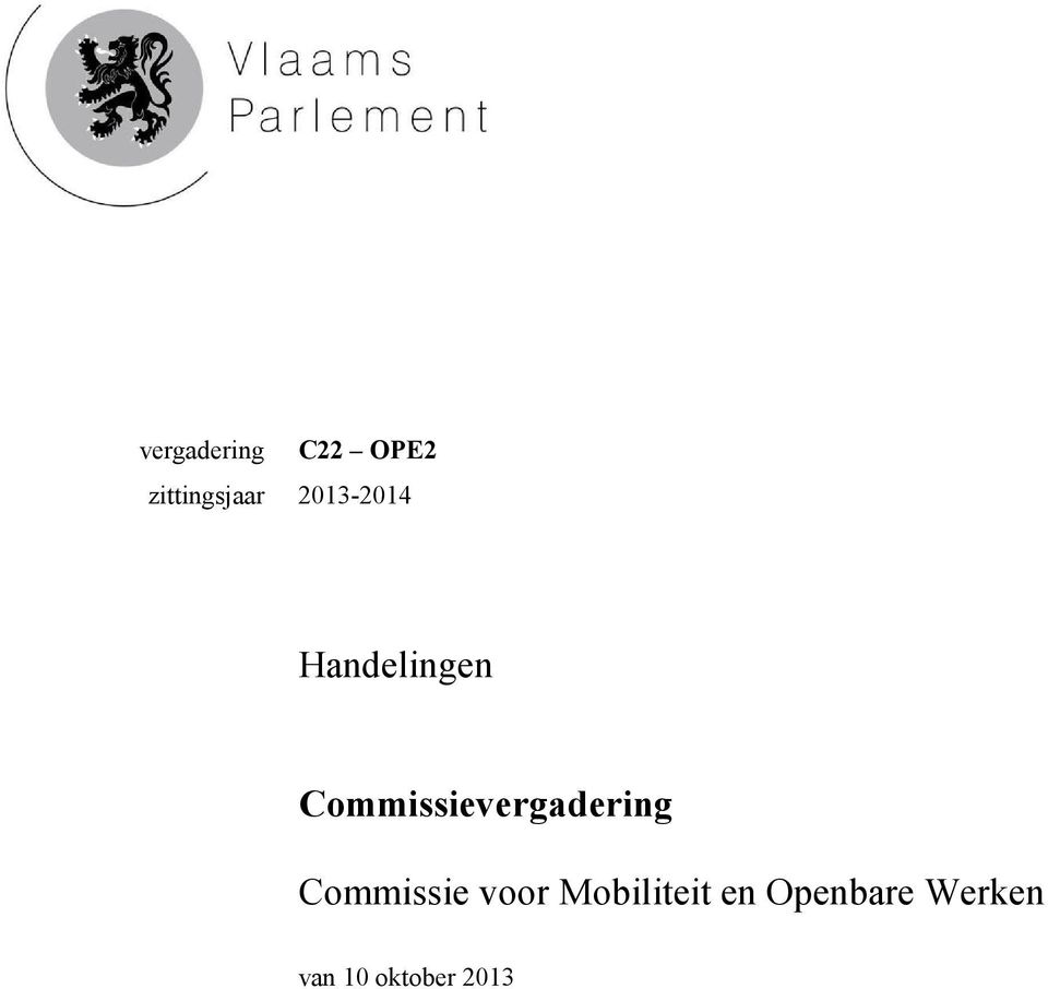 Commissievergadering Commissie voor