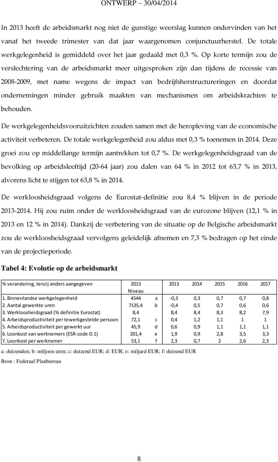 Op korte termijn zou de verslechtering van de arbeidsmarkt meer uitgesproken zijn dan tijdens de recessie van 2008-2009, met name wegens de impact van bedrijfsherstructureringen en doordat