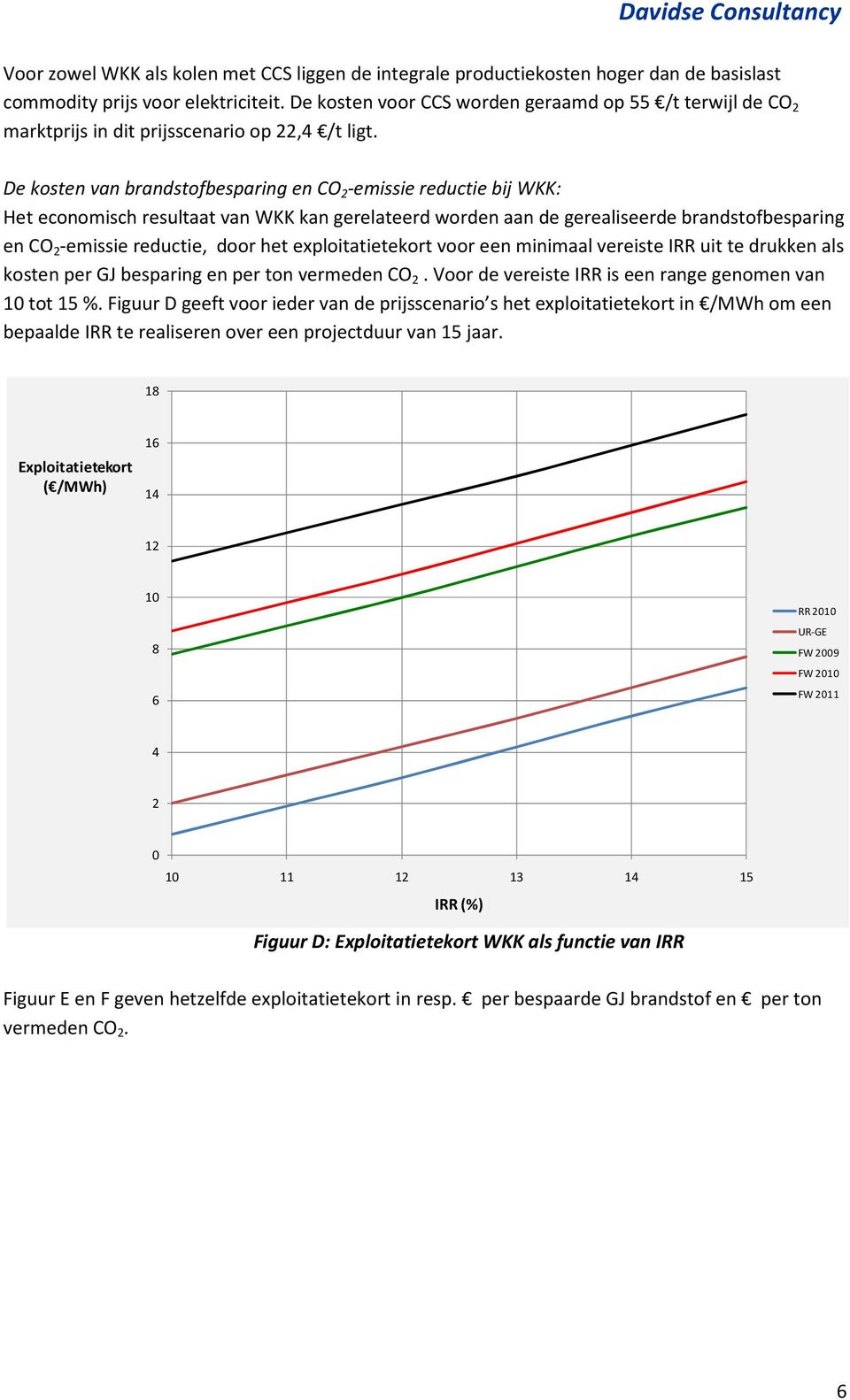 De kosten van brandstofbesparing en CO 2 -emissie reductie bij WKK: Het economisch resultaat van WKK kan gerelateerd worden aan de gerealiseerde brandstofbesparing en CO 2 -emissie reductie, door het