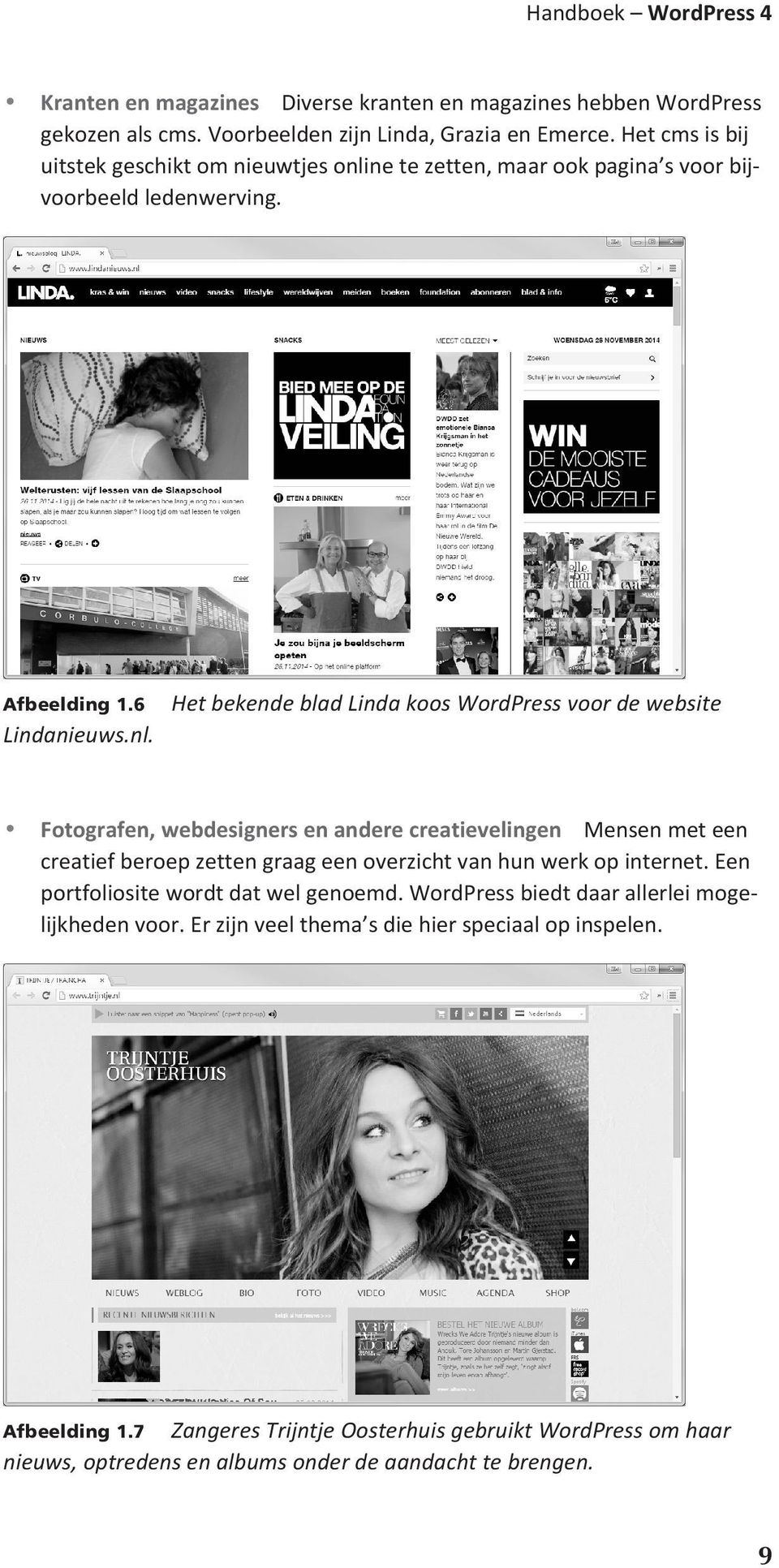 ne te zetten, maar ook pagina s voor bijvoorbeeld ledenwerving. Afbeelding 1.6 Lindanieuws.nl.