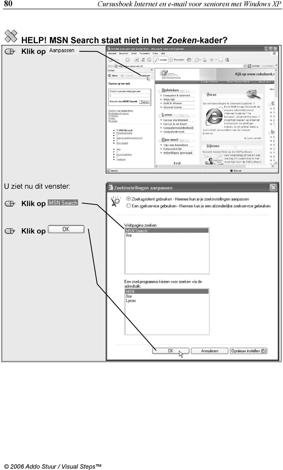 MSN Search staat niet in het