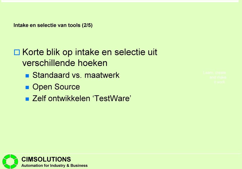 verschillende hoeken Standaard vs.