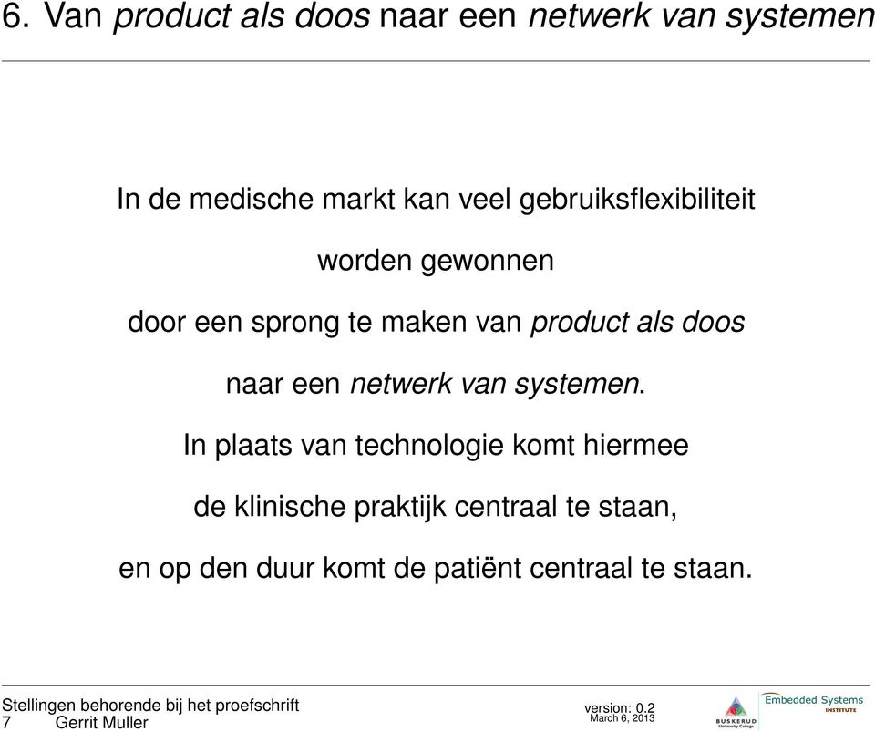 naar een netwerk van systemen.